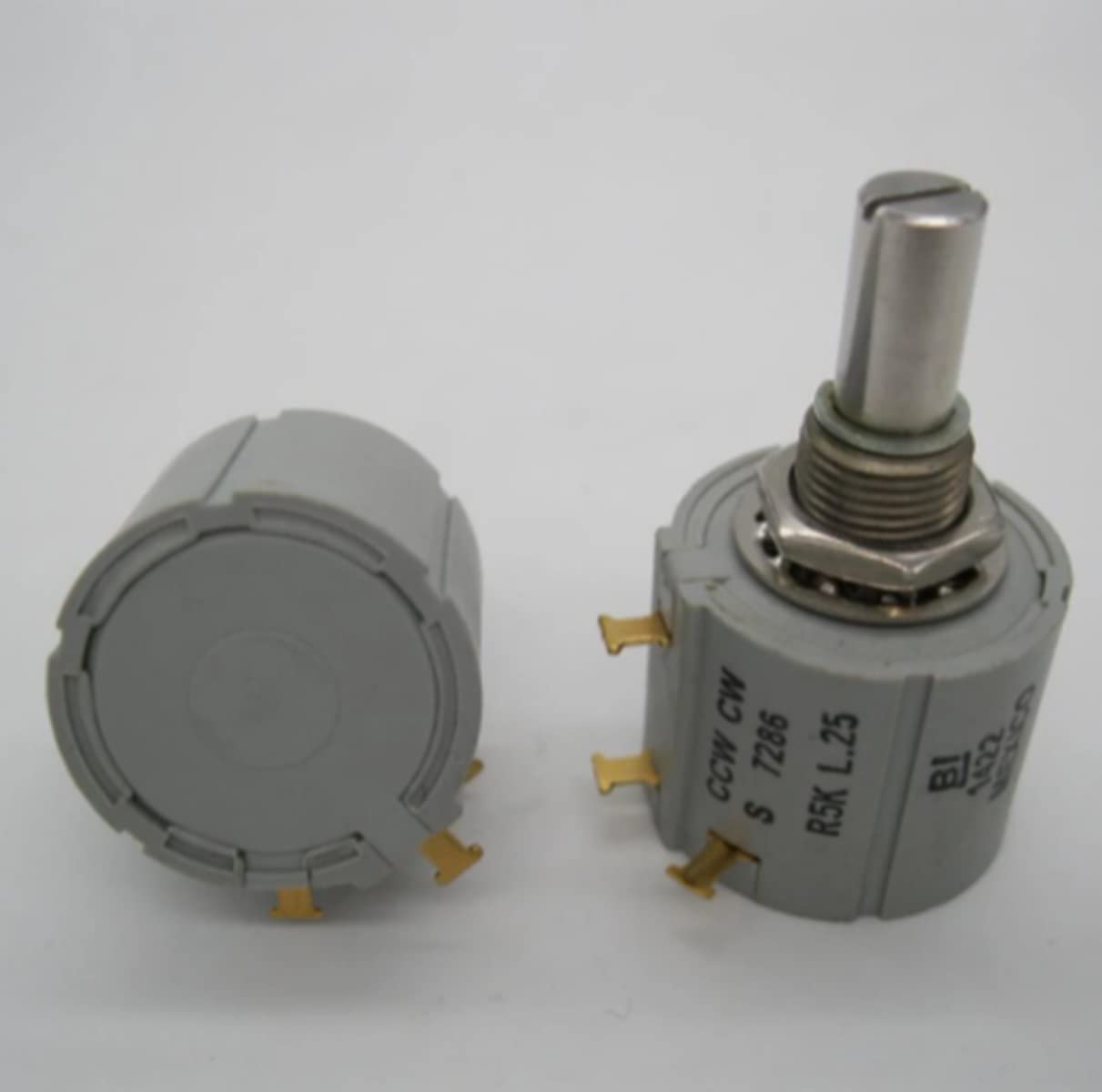 1PC CCW CW S 7286 R10K 1K 2K 5K 20K 50K L.25 Multi-Turn